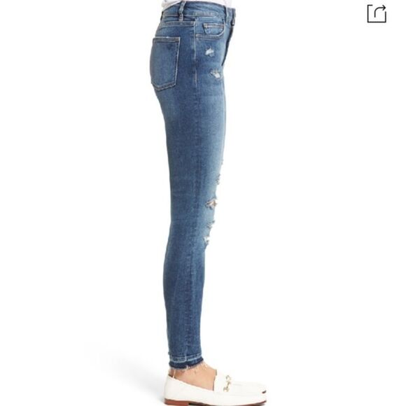 DL1961 Farrow High Rise Raw Hem Skinny Jeans - Picture 3 of 13